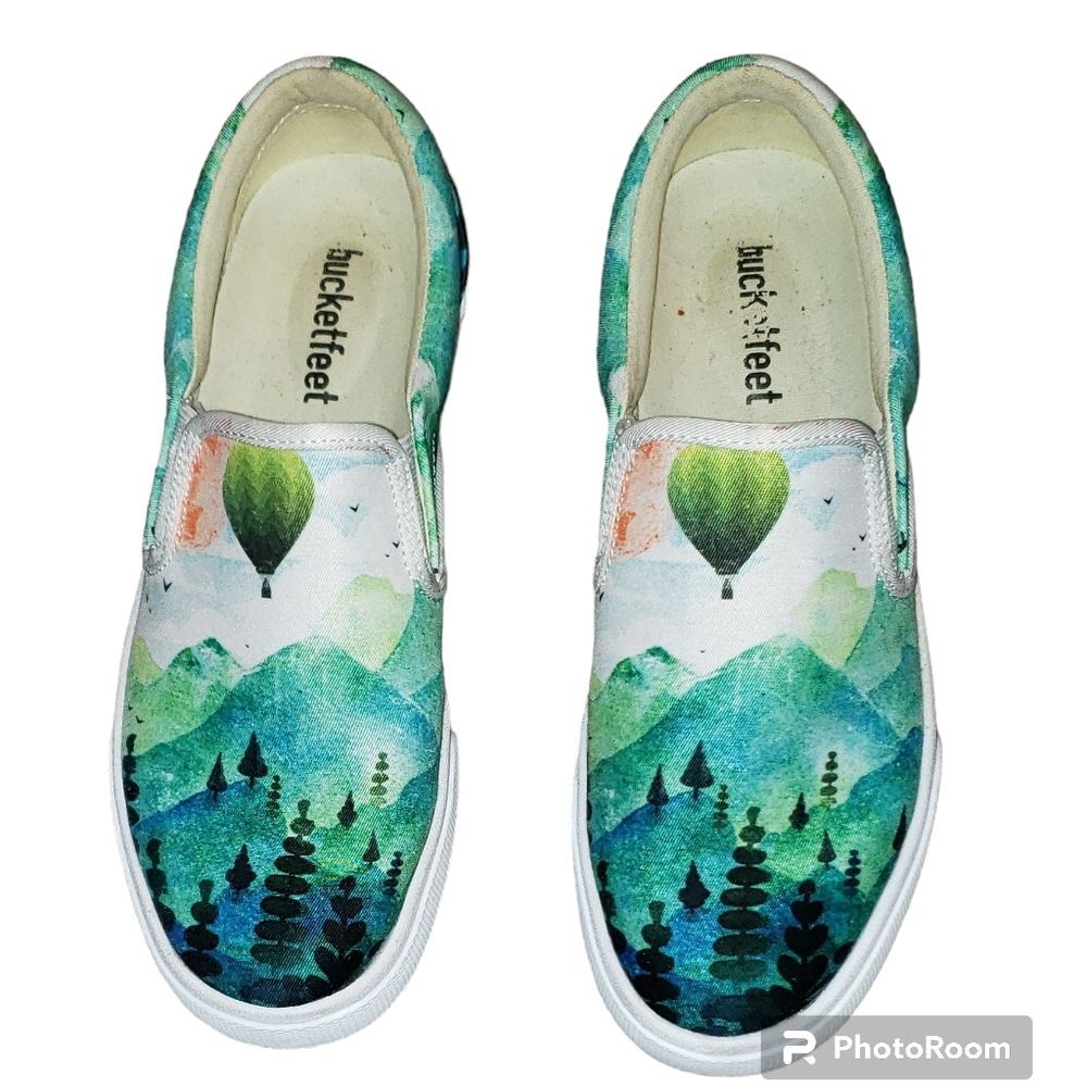 CHICAGO THEME SHOES BUCKETFEET, 6.5